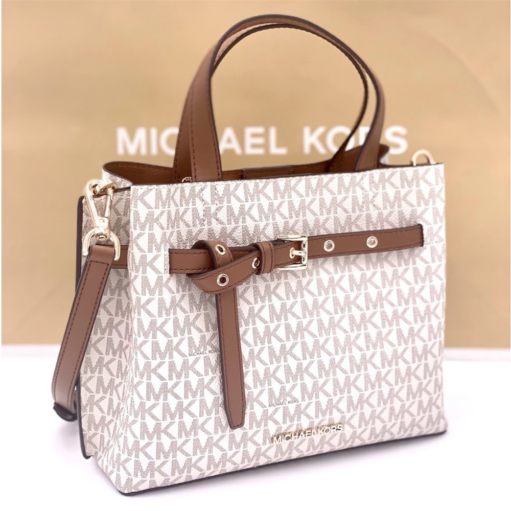 MICHAEL MICHAEL KORS Vanilla
Emilia Small  Satchel Crossbody Bag Vanilla - Picture 8 of 14